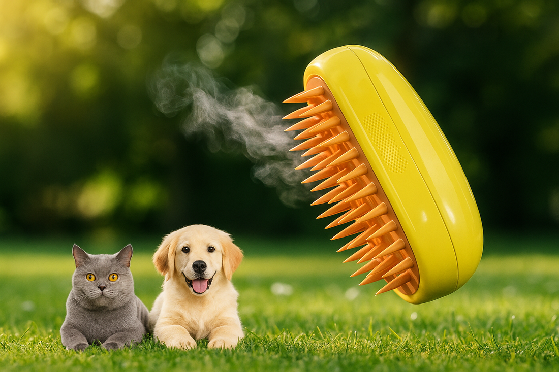 The Only Brush Your Pet Will Ever Need: A Look at the PetGroom Pro™ 3-in-1 Electric Steam Brush