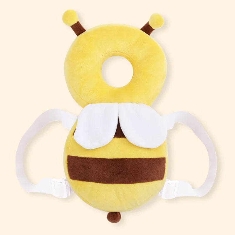 A baby fall protection backpack designed to be cute and durable for max protection