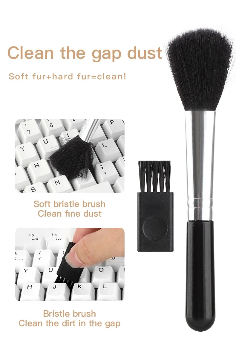 An Assortment of device cleaning tools and brushes