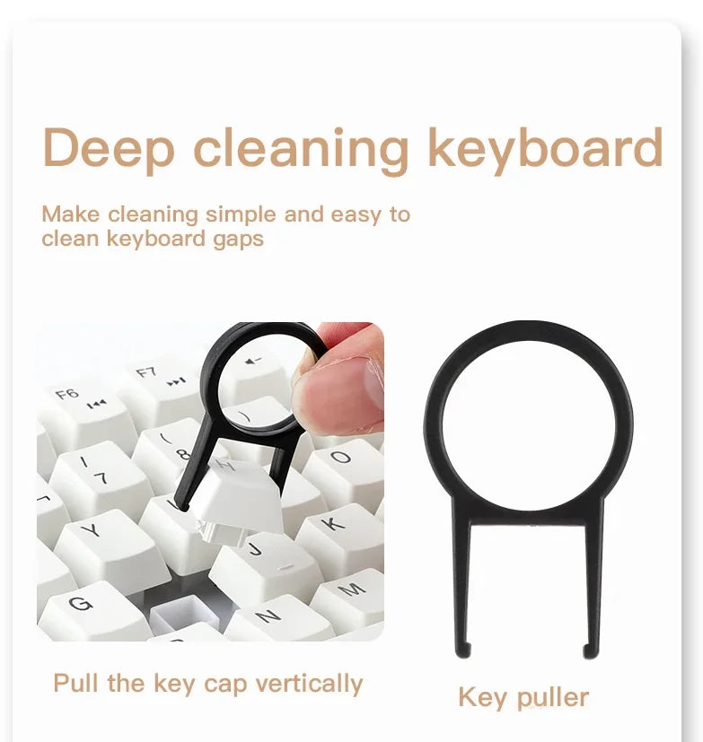 An Assortment of device cleaning tools and brushes
