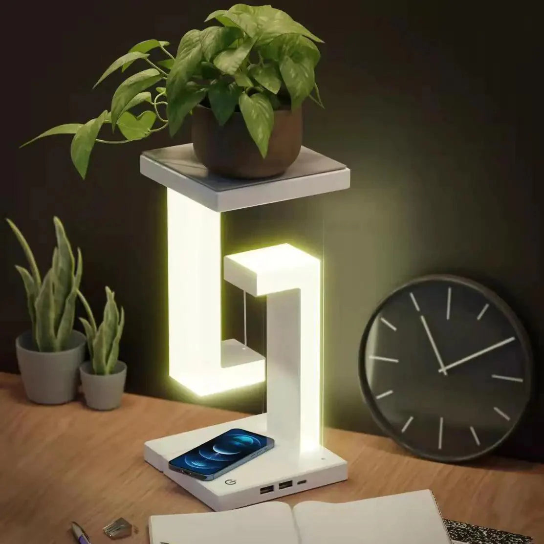 suspended in air LED lamp