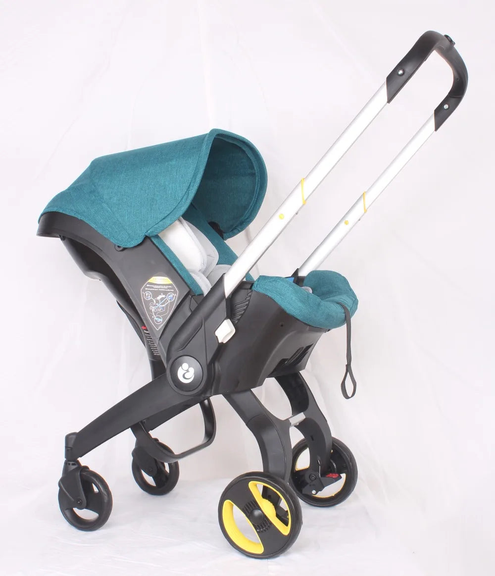 luxury baby stroller with 4 in 1 features