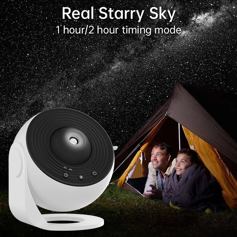 A starry project that projects different star consolations on to the wall as a night light