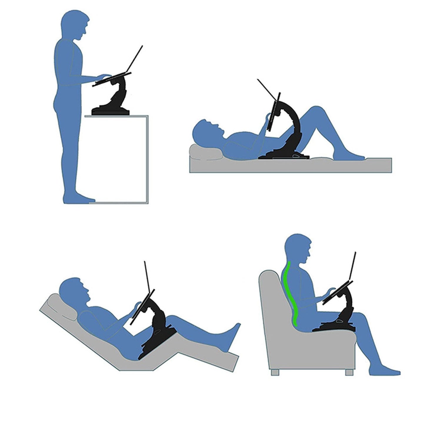 The ultimate adjustable desk that you can use with comfort anytime anywhere any position