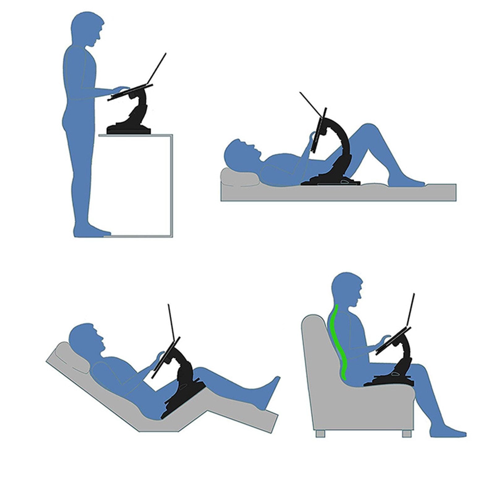 The ultimate adjustable desk that you can use with comfort anytime anywhere any position