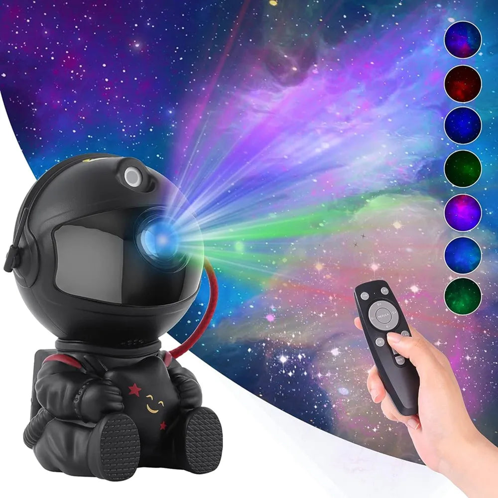 Small astronaut projector used as a night light