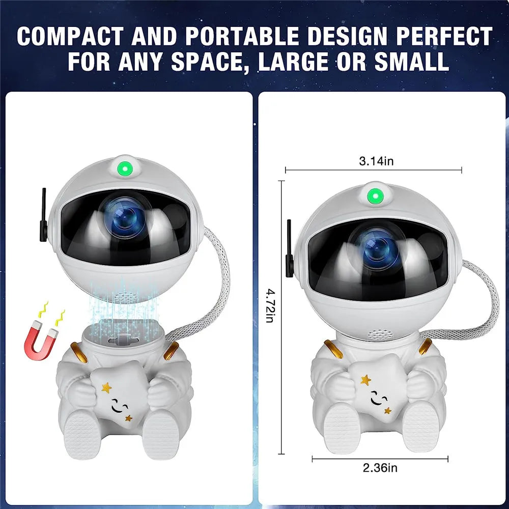 Small astronaut projector used as a night light