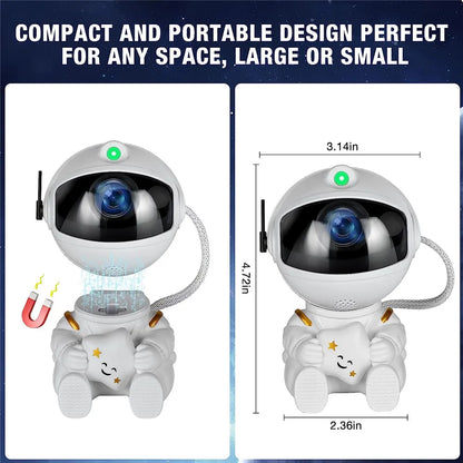 Small astronaut projector used as a night light