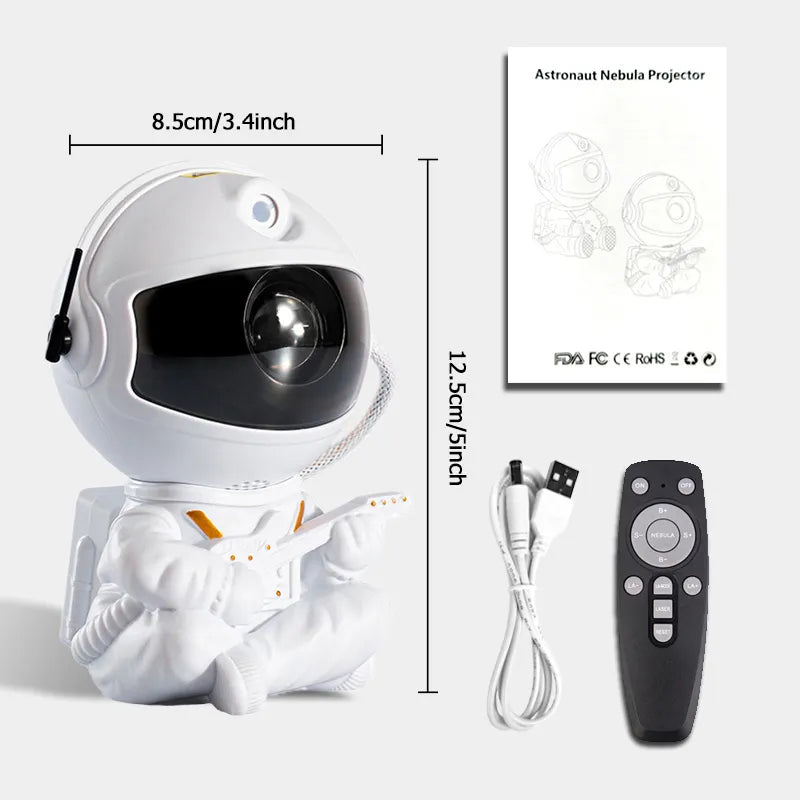 Small astronaut projector used as a night light
