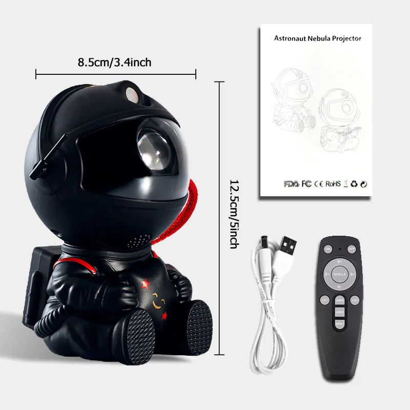 Small astronaut projector used as a night light