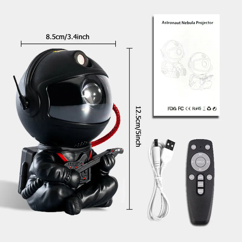 Small astronaut projector used as a night light