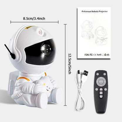 Small astronaut projector used as a night light