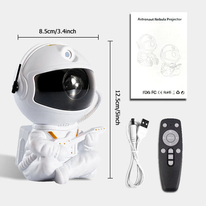 Small astronaut projector used as a night light