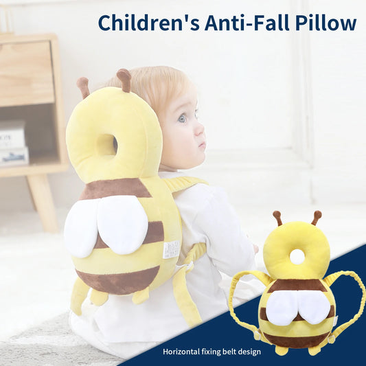 A baby fall protection backpack designed to be cute and durable for max protection