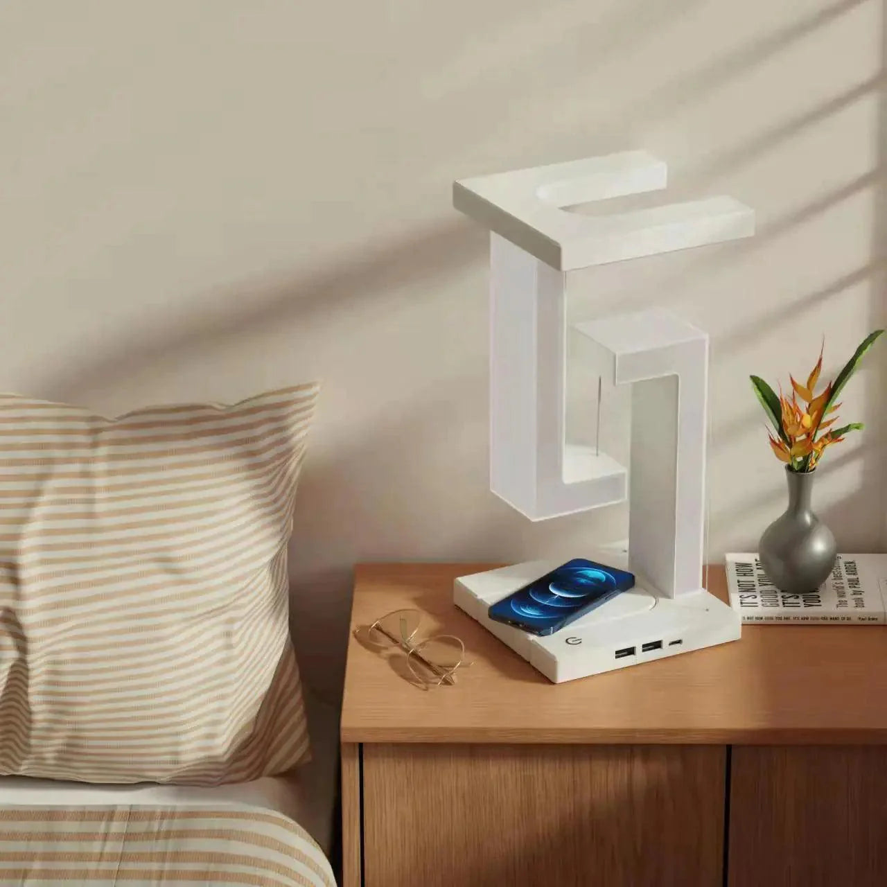 suspended in air LED lamp