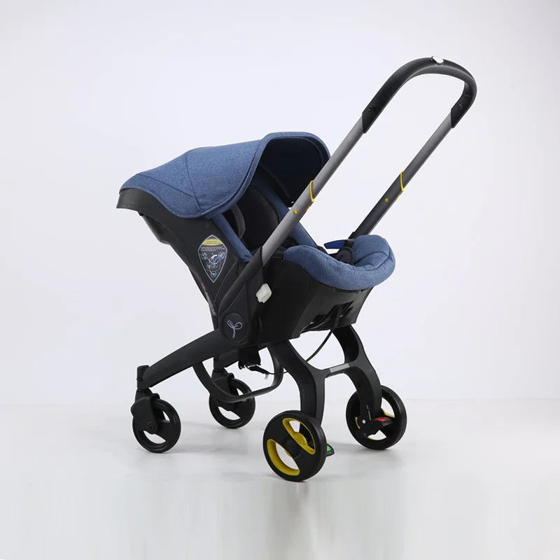 luxury baby stroller with 4 in 1 features