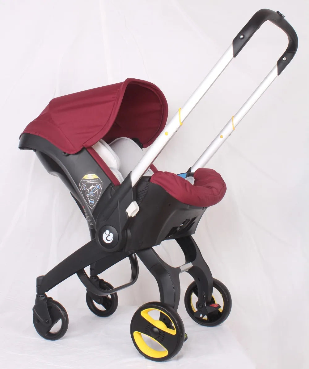luxury baby stroller with 4 in 1 features