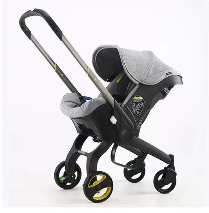 luxury baby stroller with 4 in 1 features