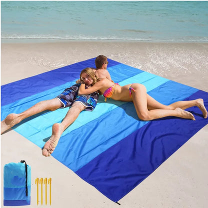 Anti sand beach towel and mat
