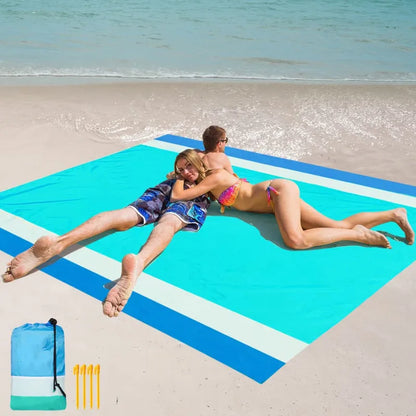 Anti sand beach towel and mat