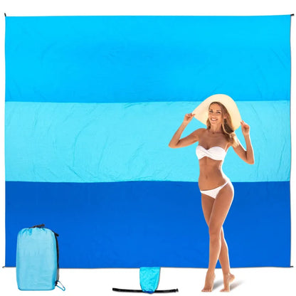 Anti sand beach towel and mat