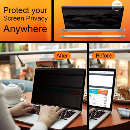 Privacy film used on MacBook